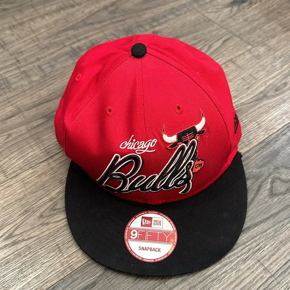 NEW Chicago Bulls Snapback Baseball Cap NBA Basketball Red